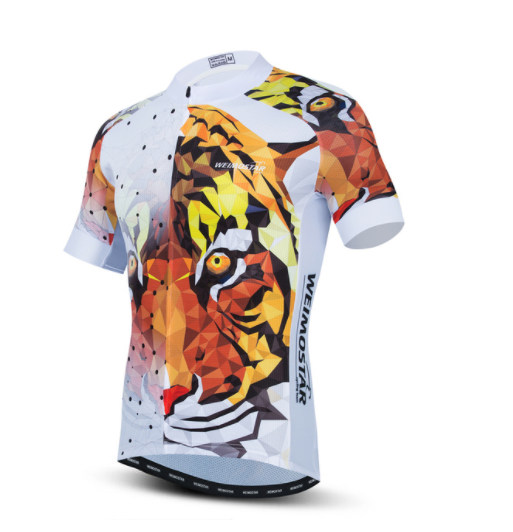 Cycling Jerseys Men 3D Lion Printing Bicycle Clothing Breathable Short Sleeve Mtb Shirts Quick Dry Bike Tops