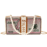 Diamond-studded Dollar Bag Full Diamond Dollar Shoulder Bag