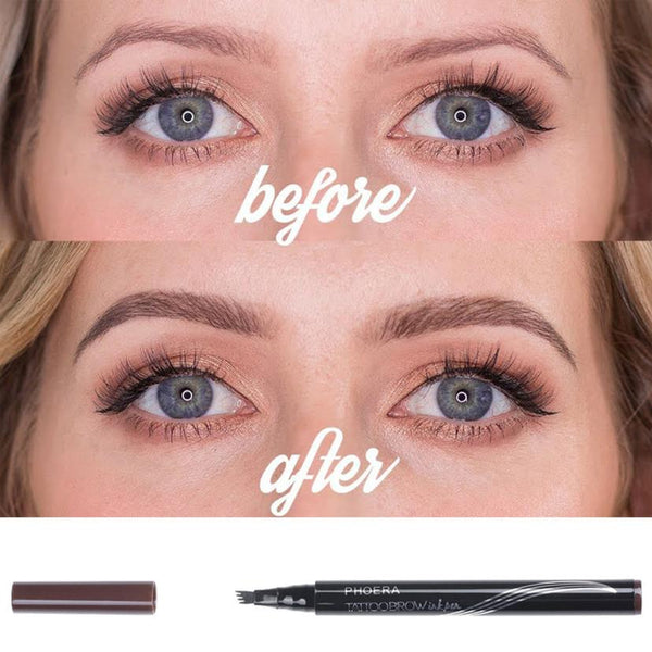 New Long Lasting Ultra-Fine Four-Comb Eyebrow Pencil