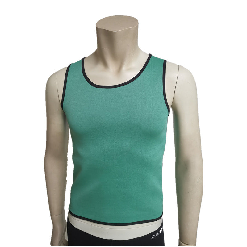 Body Shaping Clothes Men's Neoprene Waist Sweatshirt Yoga Fitness Vest