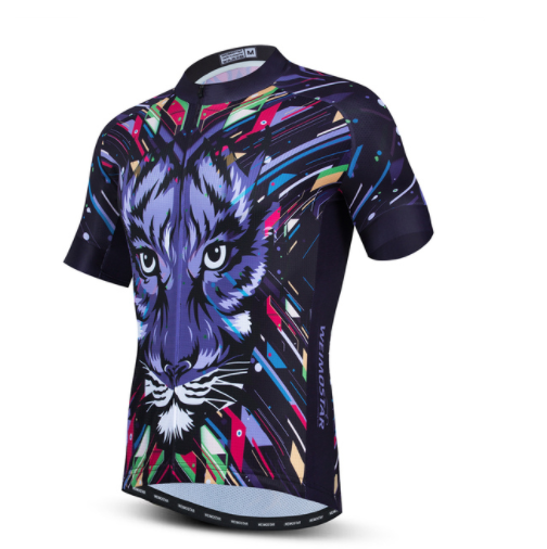 Cycling Jerseys Men 3D Lion Printing Bicycle Clothing Breathable Short Sleeve Mtb Shirts Quick Dry Bike Tops