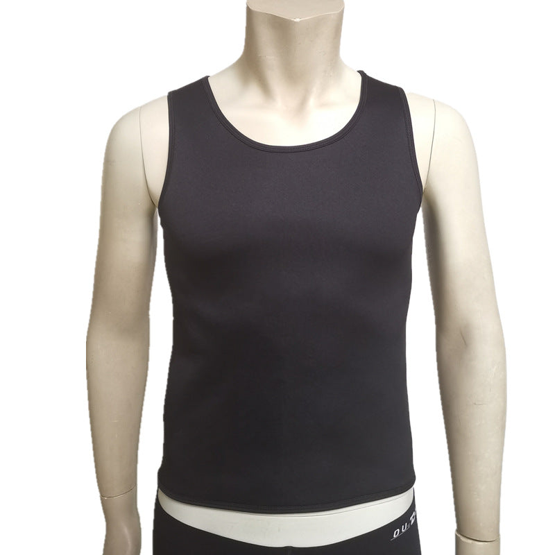 Body Shaping Clothes Men's Neoprene Waist Sweatshirt Yoga Fitness Vest