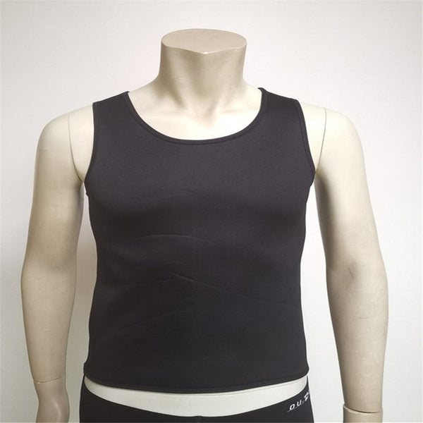 Body Shaping Clothes Men's Neoprene Waist Sweatshirt Yoga Fitness Vest