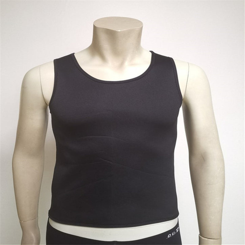 Body Shaping Clothes Men's Neoprene Waist Sweatshirt Yoga Fitness Vest