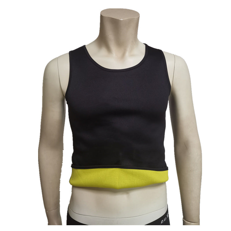 Body Shaping Clothes Men's Neoprene Waist Sweatshirt Yoga Fitness Vest