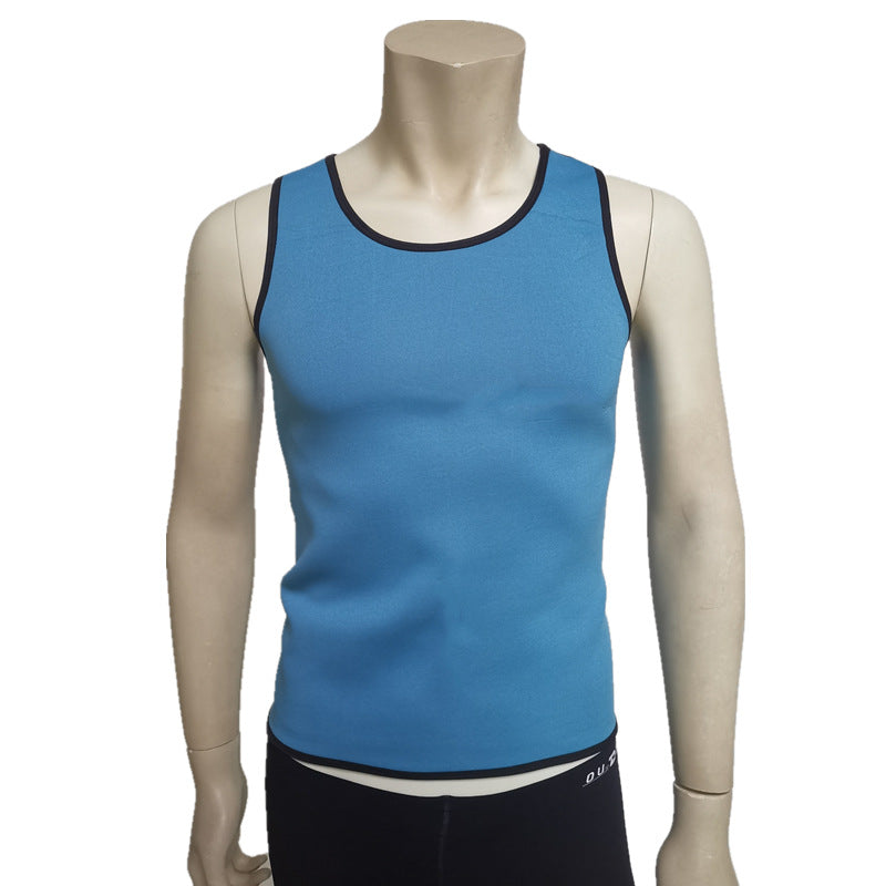 Body Shaping Clothes Men's Neoprene Waist Sweatshirt Yoga Fitness Vest