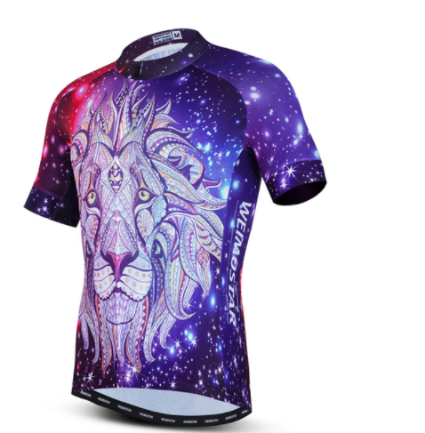 Cycling Jerseys Men 3D Lion Printing Bicycle Clothing Breathable Short Sleeve Mtb Shirts Quick Dry Bike Tops