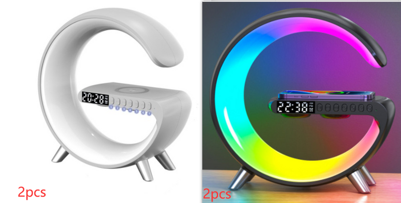 2023 New Intelligent LED Lamp Bluetooth Speake Wireless Charger Atmosphere Lamp App Control For Bedroom Home Decor