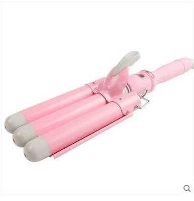 Small Curling Iron Water Corrugated Three-Tube Electric Curling Iron