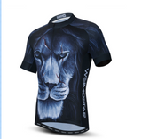 Cycling Jerseys Men 3D Lion Printing Bicycle Clothing Breathable Short Sleeve Mtb Shirts Quick Dry Bike Tops