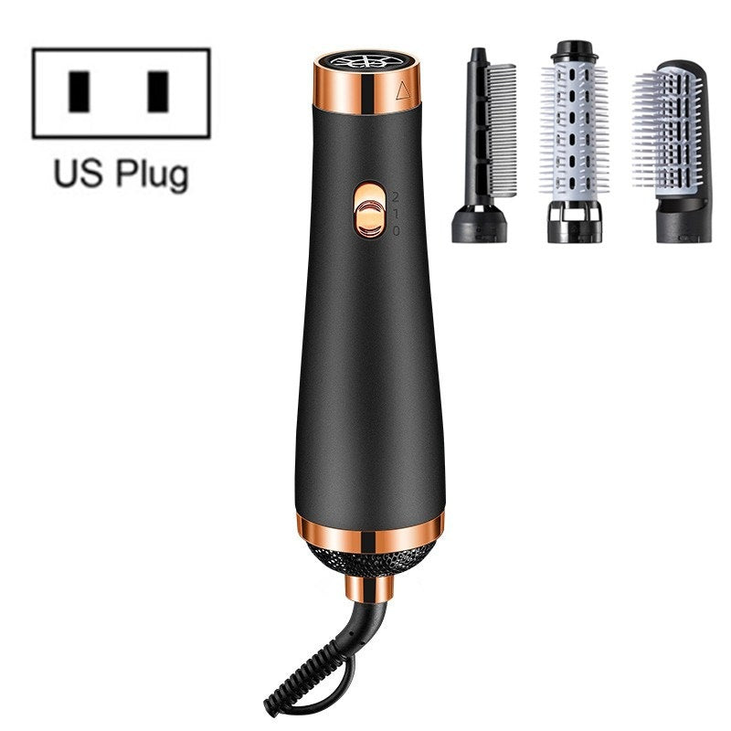 Three-in-one Hair Dryer, Hot Air Comb, Multifunctional Hair Straightener And Curling Iron